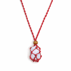 Gemstone Necklace Cord - Red