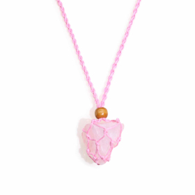 Gemstone Necklace Cord - Pink