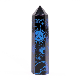 Black Obsidian Point - Mystic Story - Midnight Blue