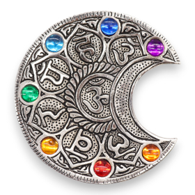 Seven Chakra Moon Incense Holder