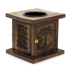 Large Mango Box Burner - Tree of life