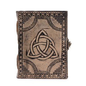 Circle Triquetra - Esoteric Notebook - Antique Grey - 200 pages  Stich Edge- 17.5x12.5x3cm