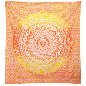 Wall Hanging / Beach Spread - Umrao Mandala - Orange