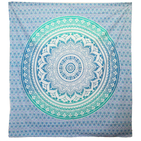 Wall Hanging / Beach Spread - Umrao Mandala - Green