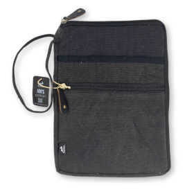 Stonewash Tablet Pouch - Charcoal