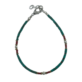 Nepalese Extra Fine Gem Bracelet - Turquoise & Stone