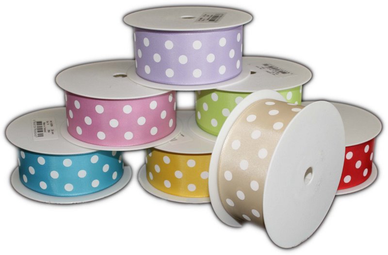 Polka Dot Ribbons 10mm x 20m - Ancient Wisdom Dropshipping