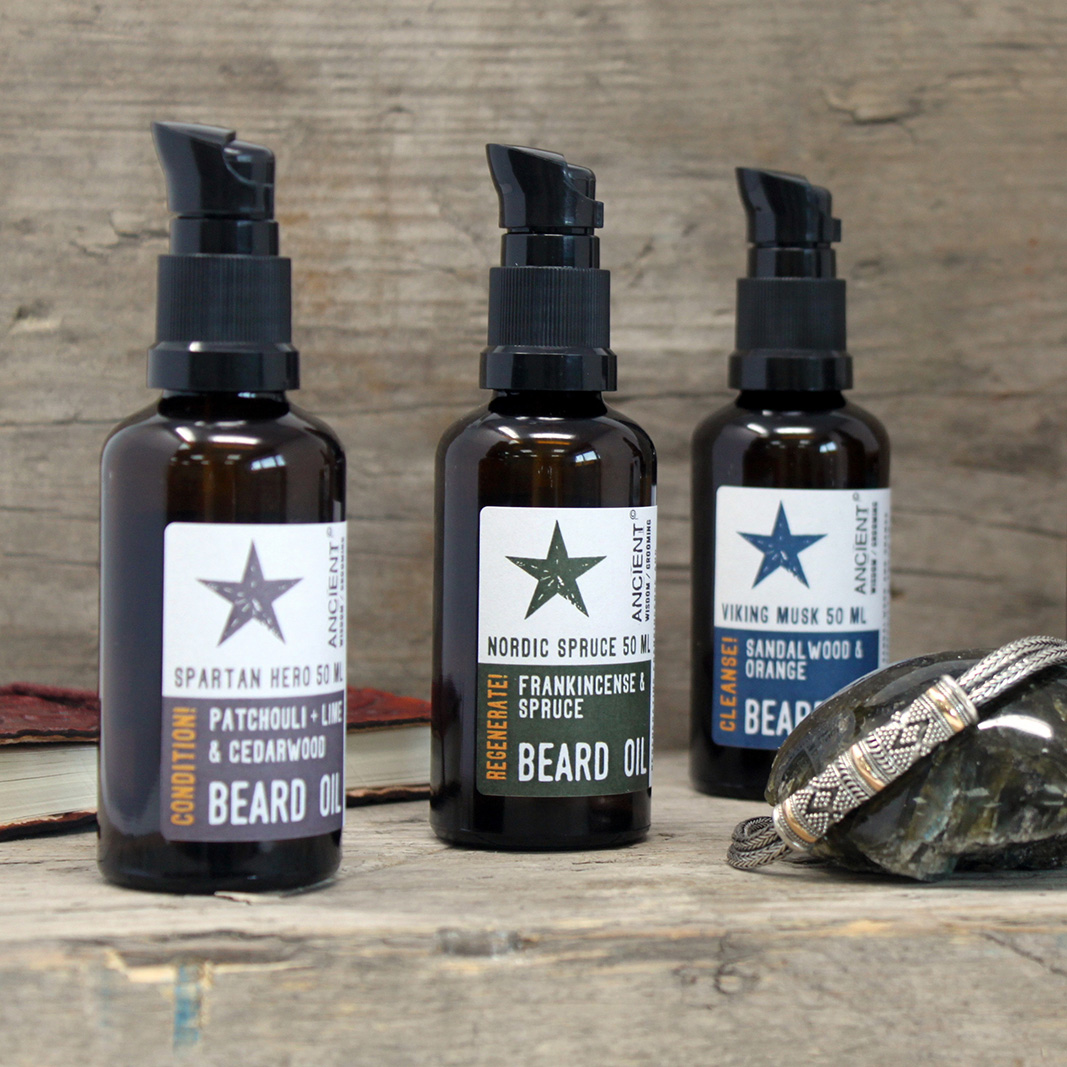 Pure and Natural Beard Oils - 50ml - Ancient Wisdom Dropshipping