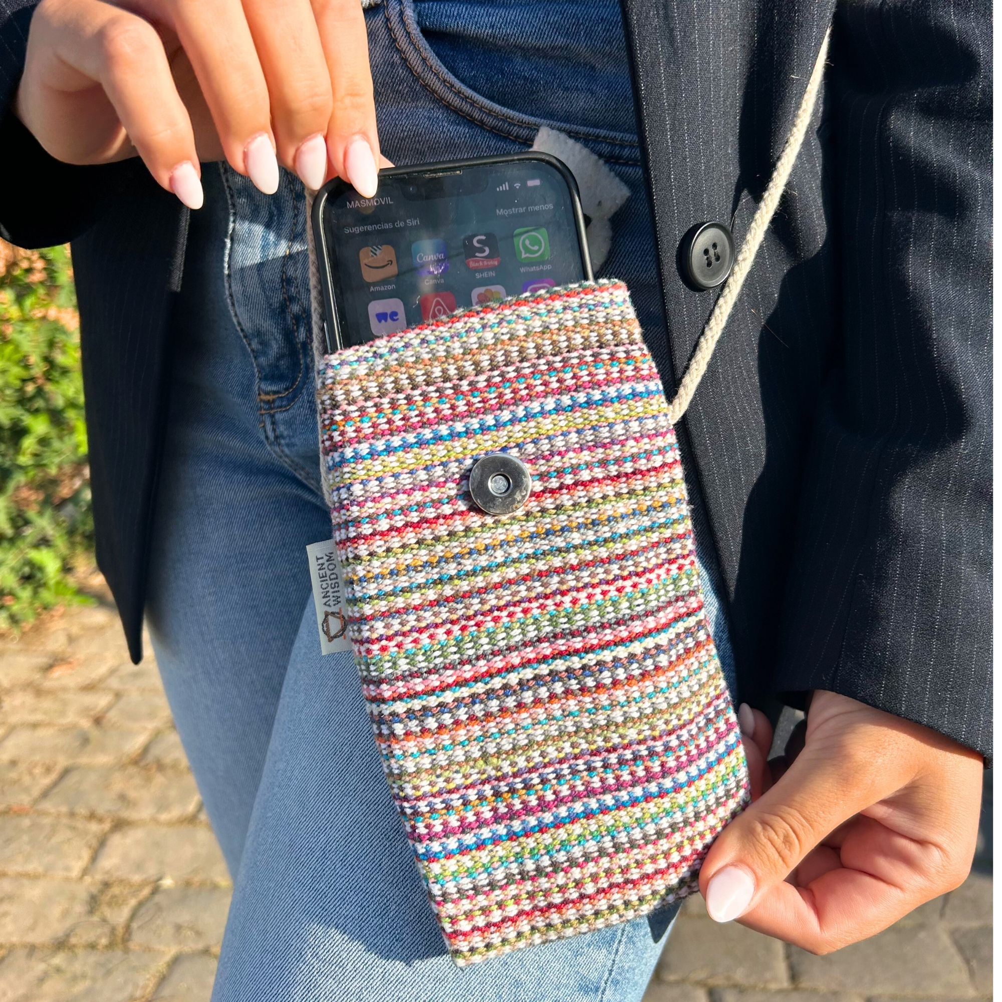 Handmade phone holder bags